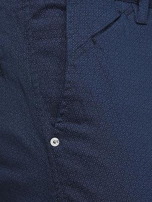 blue cotton blend chinos - 15413137 - Standard Image - 4