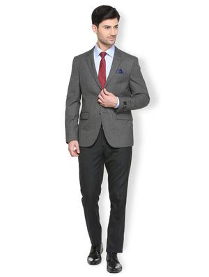grey polyester single breasted blazer - 15413334 - Standard Image - 4