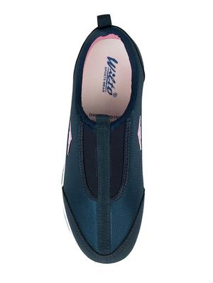 navy slip on sports shoes - 15413341 - Standard Image - 4