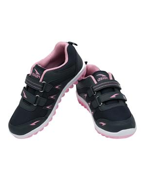 navy slip on mesh sports shoes - 15413382 - Standard Image - 4