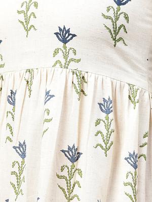 floral keyhole neck maxi dress - 15413412 - Standard Image - 4