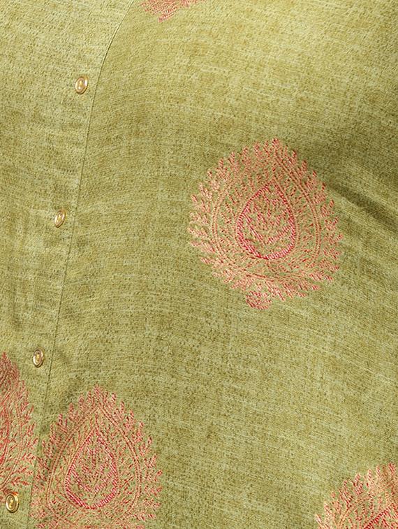 Printed straight slit pockets kurta - 15413429 - Zoom Image - 4