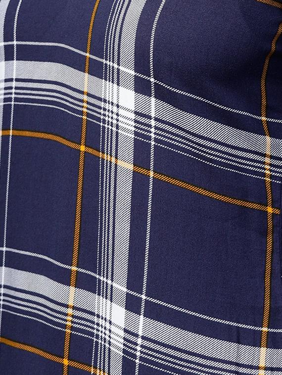 straight checkered kurta - 15413473 - Zoom Image - 4
