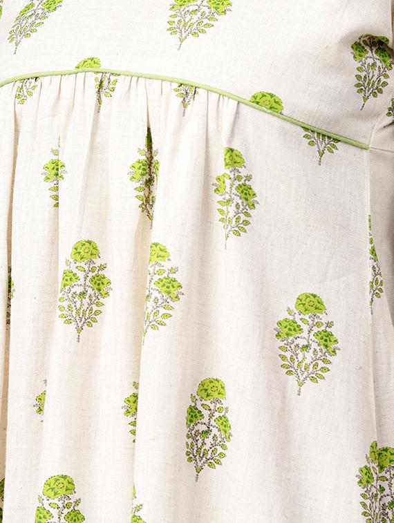 printed kurta skirt set - 15413477 - Zoom Image - 4