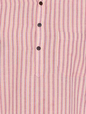 pink cotton long kurta - 15413498 - Standard Image - 4