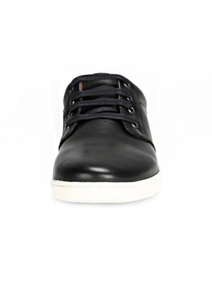 black leatherette lace up sneakers - 15413731 - Standard Image - 4