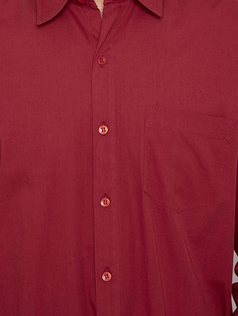 red cotton casual shirt - 15414002 - Zoom Image - 4