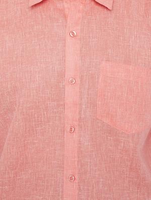 pink cotton casual shirt - 15414014 - Standard Image - 4