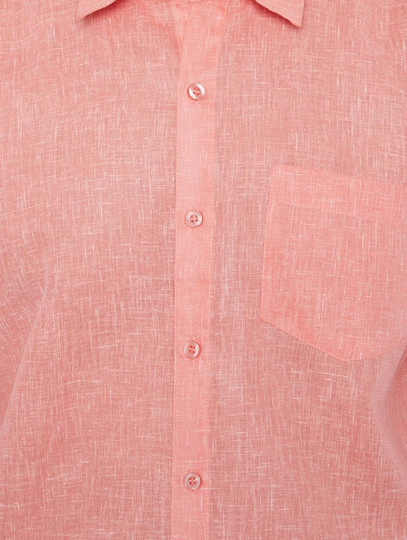 pink cotton casual shirt - 15414014 - Zoom Image - 4
