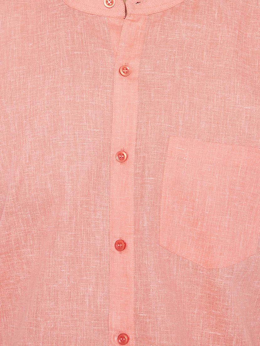 pink cotton casual shirt - 15414018 - Zoom Image - 4