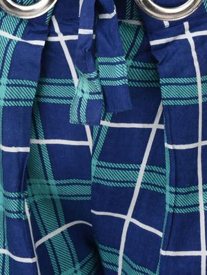 Checkered high-rise trouser - 15414329 - Standard Image - 4