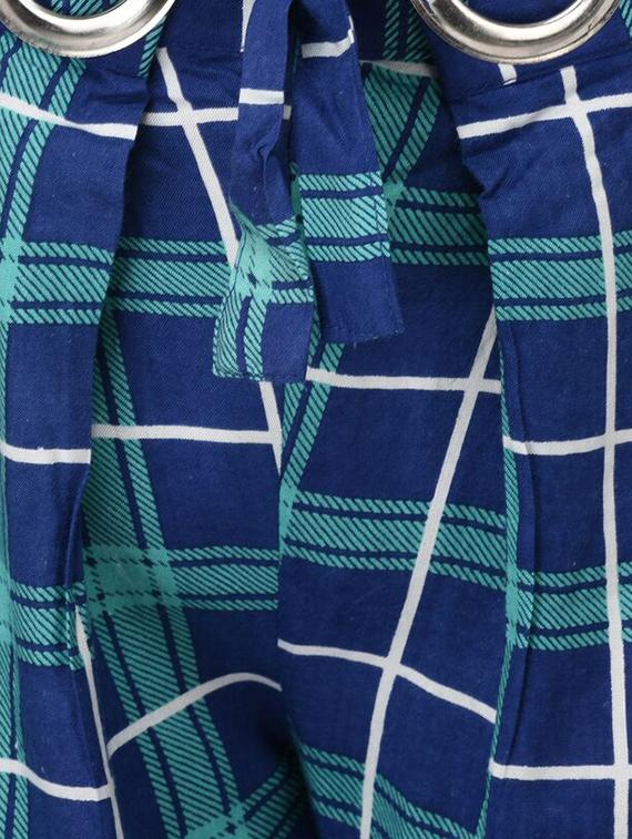 Checkered high-rise trouser - 15414329 - Zoom Image - 4