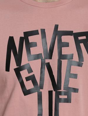 pink cotton chest print t-shirt - 15414709 - Standard Image - 4