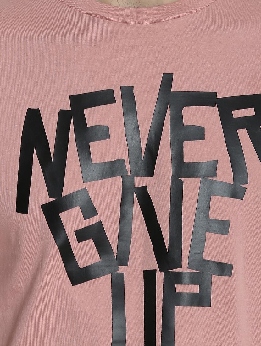 pink cotton chest print t-shirt - 15414709 - Zoom Image - 4