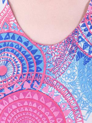 asymmetric hem printed dress - 15414757 - Standard Image - 4