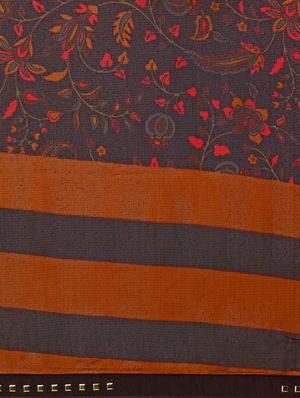 Ditsy floral printed saree with blouse - 15414827 - Standard Image - 4
