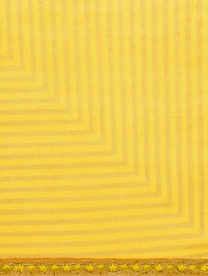 striped bordered saree with blouse - 15414836 - Standard Image - 4