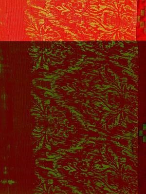 Abstract printed saree with blouse - 15414840 - Standard Image - 4