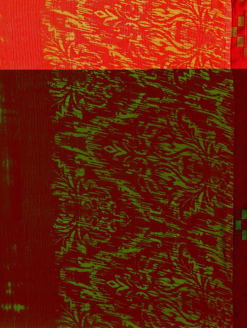 Abstract printed saree with blouse - 15414840 - Zoom Image - 4