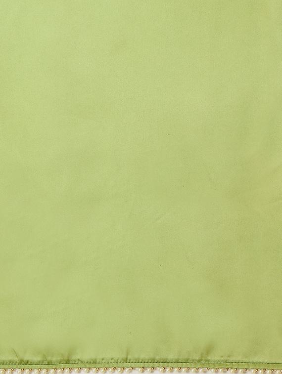 Forest green plain saree with blouse - 15414954 - Zoom Image - 4