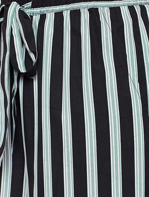 striped belted palazzo - 15415753 - Standard Image - 4