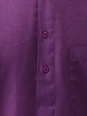 purple cotton kurta pyjama set - 15415929 - Standard Image - 4