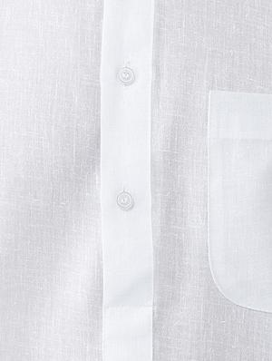 white cotton kurta pyjama set - 15415938 - Standard Image - 4