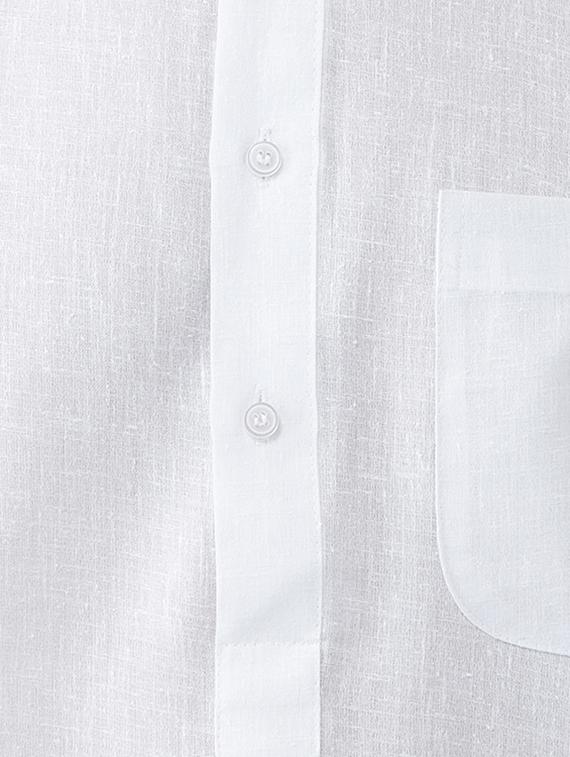 white cotton kurta pyjama set - 15415938 - Zoom Image - 4