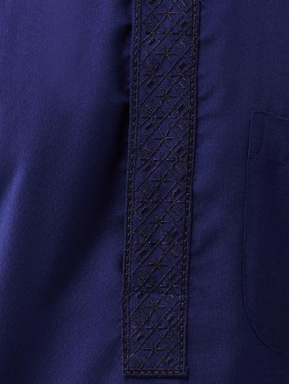blue cotton pathani set - 15415940 - Zoom Image - 4