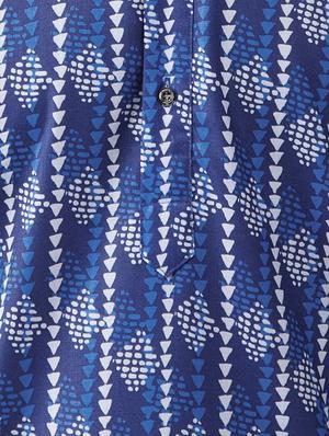 blue cotton kurta pyjama set - 15415955 - Standard Image - 4