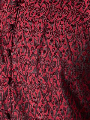 maroon and gold silk blend dhoti kurta set - 15416036 - Standard Image - 4