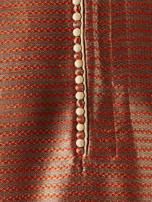 rust and gold silk blend dhoti kurta set - 15416043 - Standard Image - 4