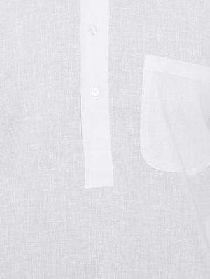 white cotton pathani set - 15416064 - Standard Image - 4