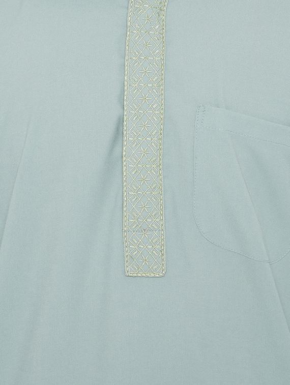 green cotton pathani set - 15416073 - Zoom Image - 4