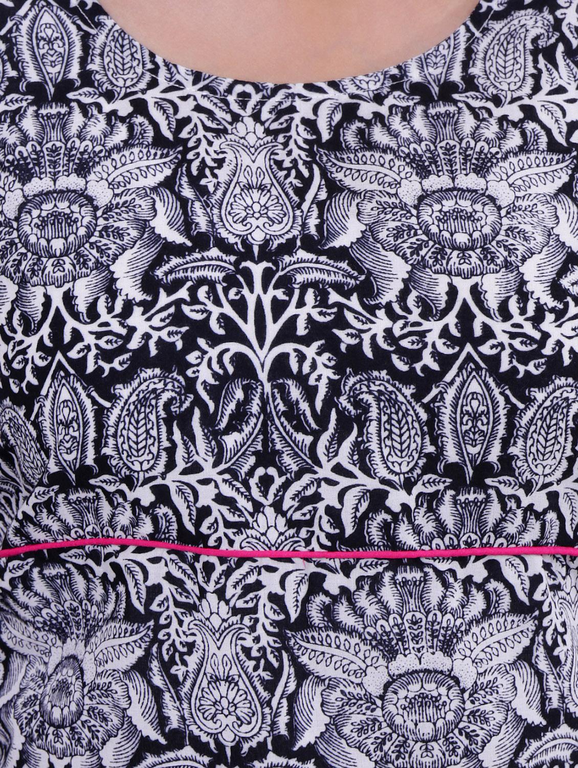 straight printed long kurta - 15416316 - Zoom Image - 4