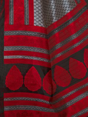 Contrast bordered bhagalpuri saree with blouse - 15416482 - Standard Image - 4