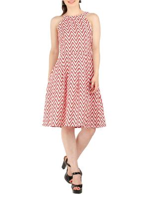 chevron a-line dress - 15416625 - Standard Image - 4