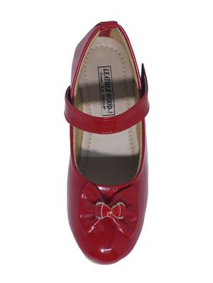 red leatherette heel wedges - 15416697 - Standard Image - 4