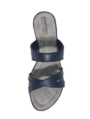 black slip on sandals - 15416723 - Standard Image - 4
