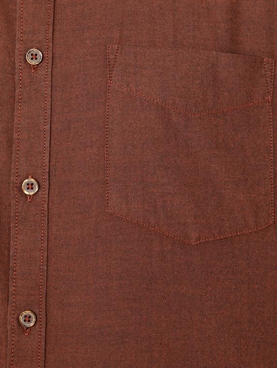 brown cotton casual shirt - 15417062 - Zoom Image - 4
