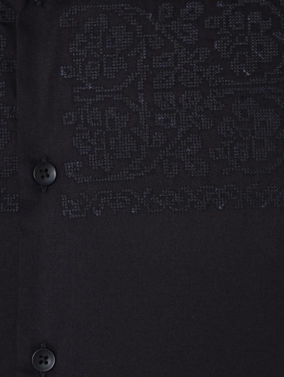 black cotton casual shirt - 15417075 - Zoom Image - 4