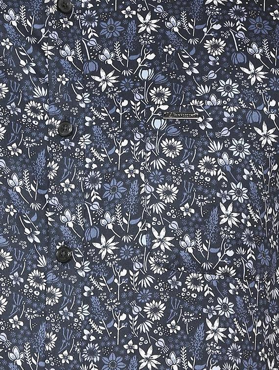 navy blue cotton casual shirt - 15417091 - Zoom Image - 4