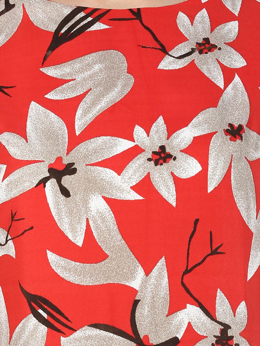straight floral kurta - 15417136 - Zoom Image - 4