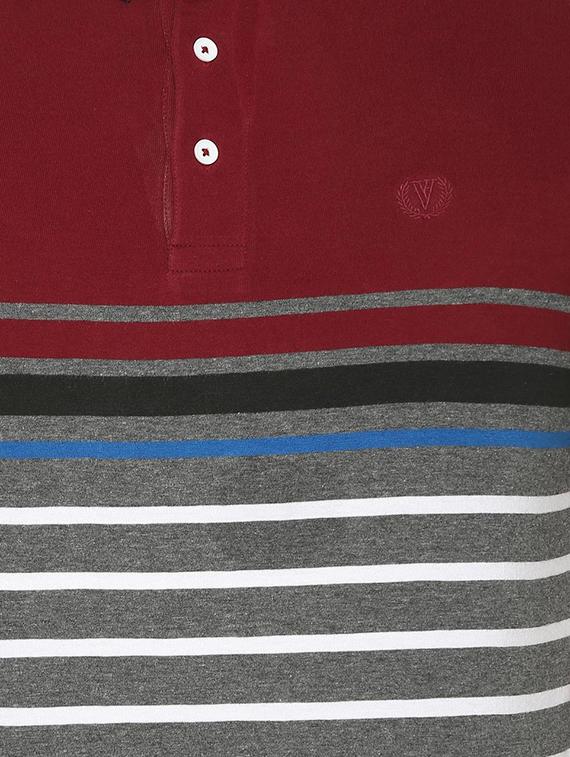 grey cotton blend polo t-shirt - 15417217 - Zoom Image - 4