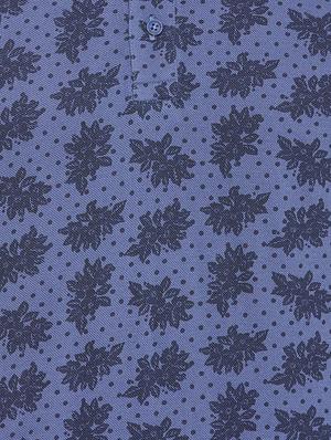 blue cotton all over print t-shirt - 15417224 - Standard Image - 4