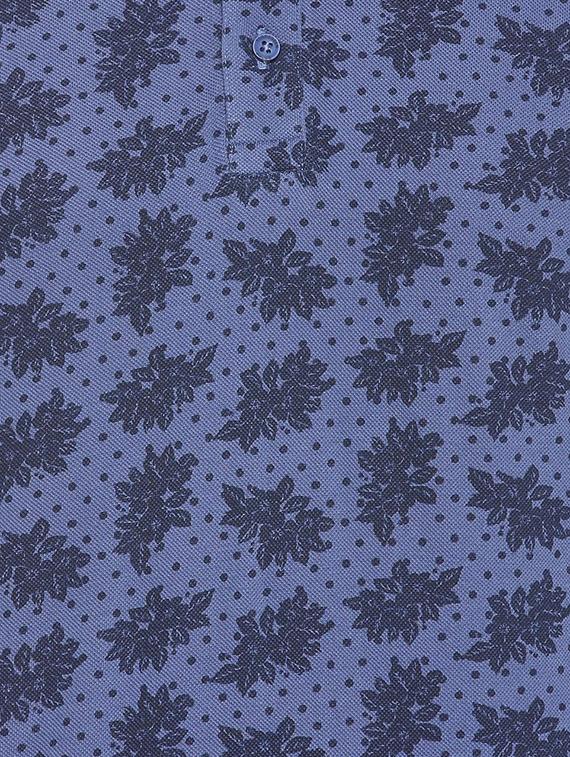 blue cotton all over print t-shirt - 15417224 - Zoom Image - 4