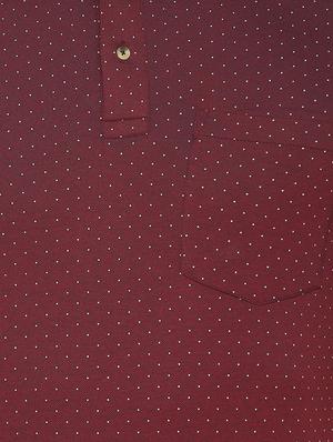 maroon cotton blend pocket t-shirt - 15417233 - Standard Image - 4