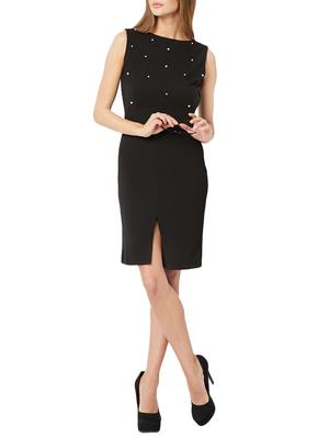 pearl embellished front slit dress - 15417292 - Standard Image - 4