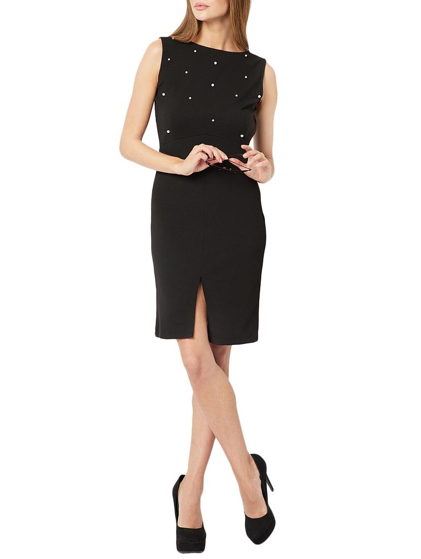 pearl embellished front slit dress - 15417292 - Zoom Image - 4