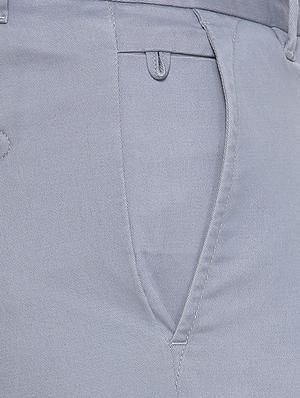 grey cotton blend chinos casual trouser - 15417466 - Standard Image - 4